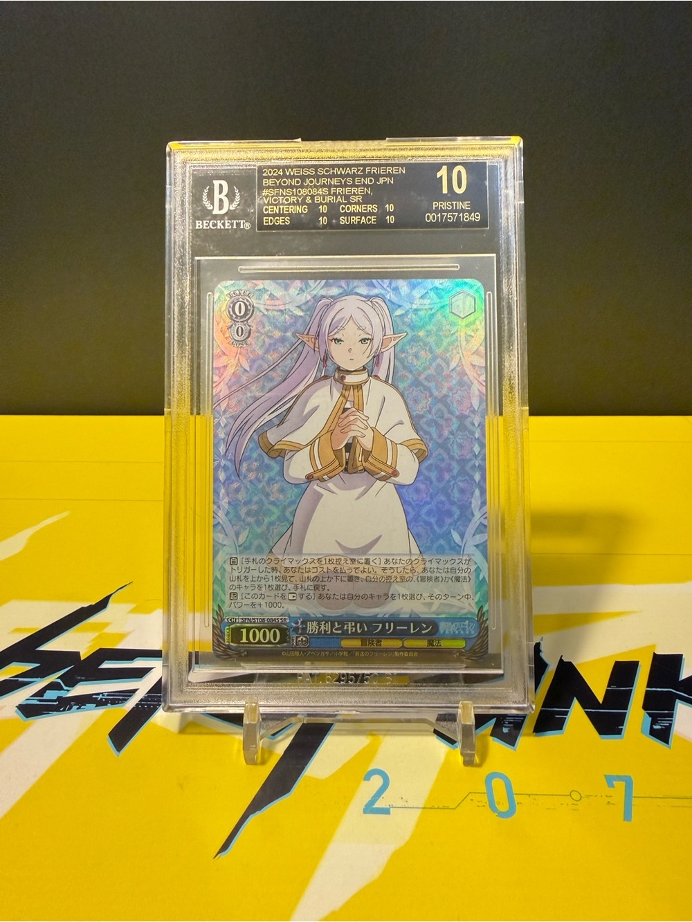 MAGICIAN FRIEREN - Weiss Schwarz- S108-084S SR- BGS 10 BLACK LABEL- POP 3